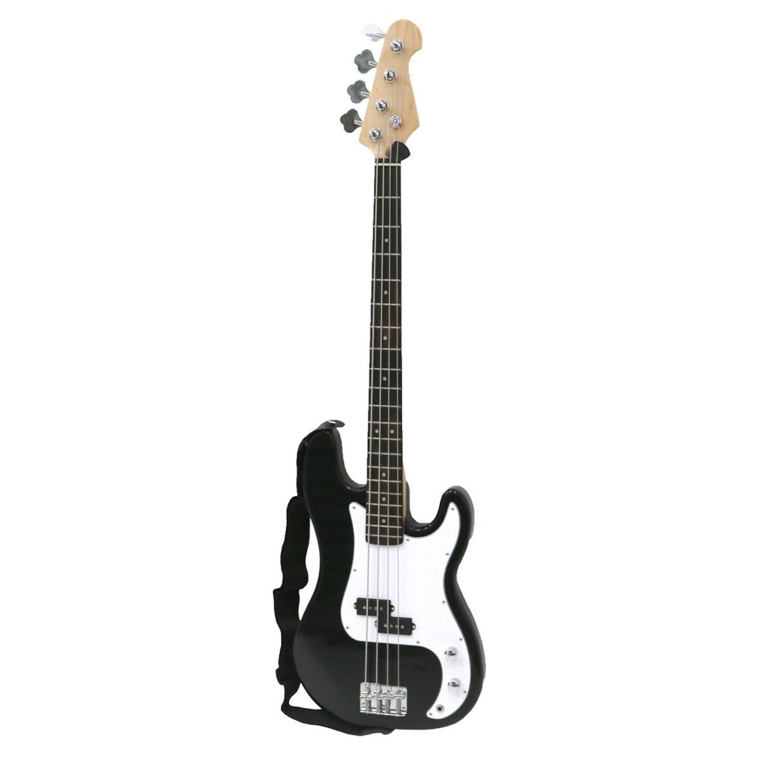 PB Precision Style Black 4 String Electric Bass Guitar