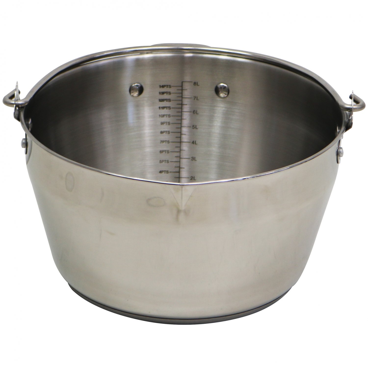 9L Stainless Steel Maslin Jam Preserving Pan with Handle
