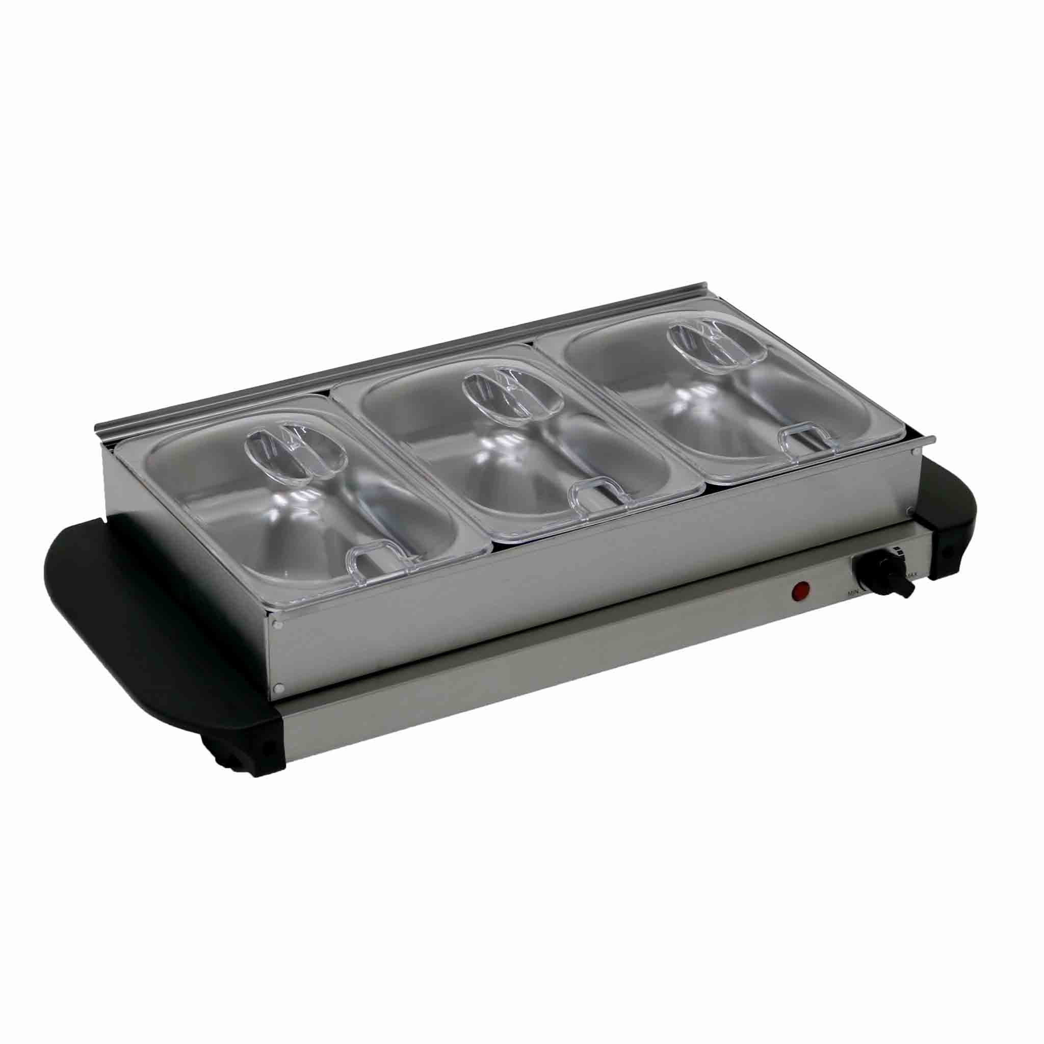 Stainless Steel Electric 3 Pan Buffet Food Warmer Hot Plate Tray