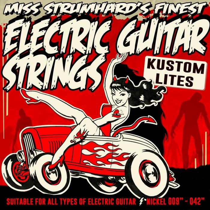 Miss Strumhard\'s Kustom Lite Nickel Electric Guitar Strings