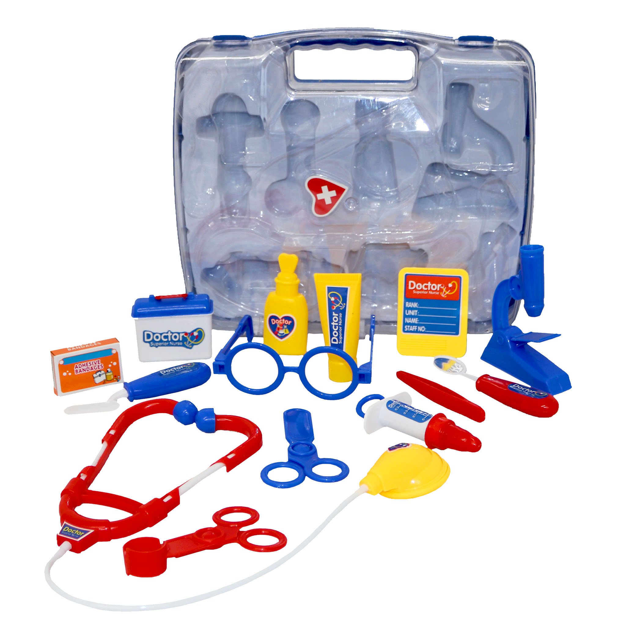 Blue Childrens Kids Role Play Doctor Nurses Toy Set Medical Kit