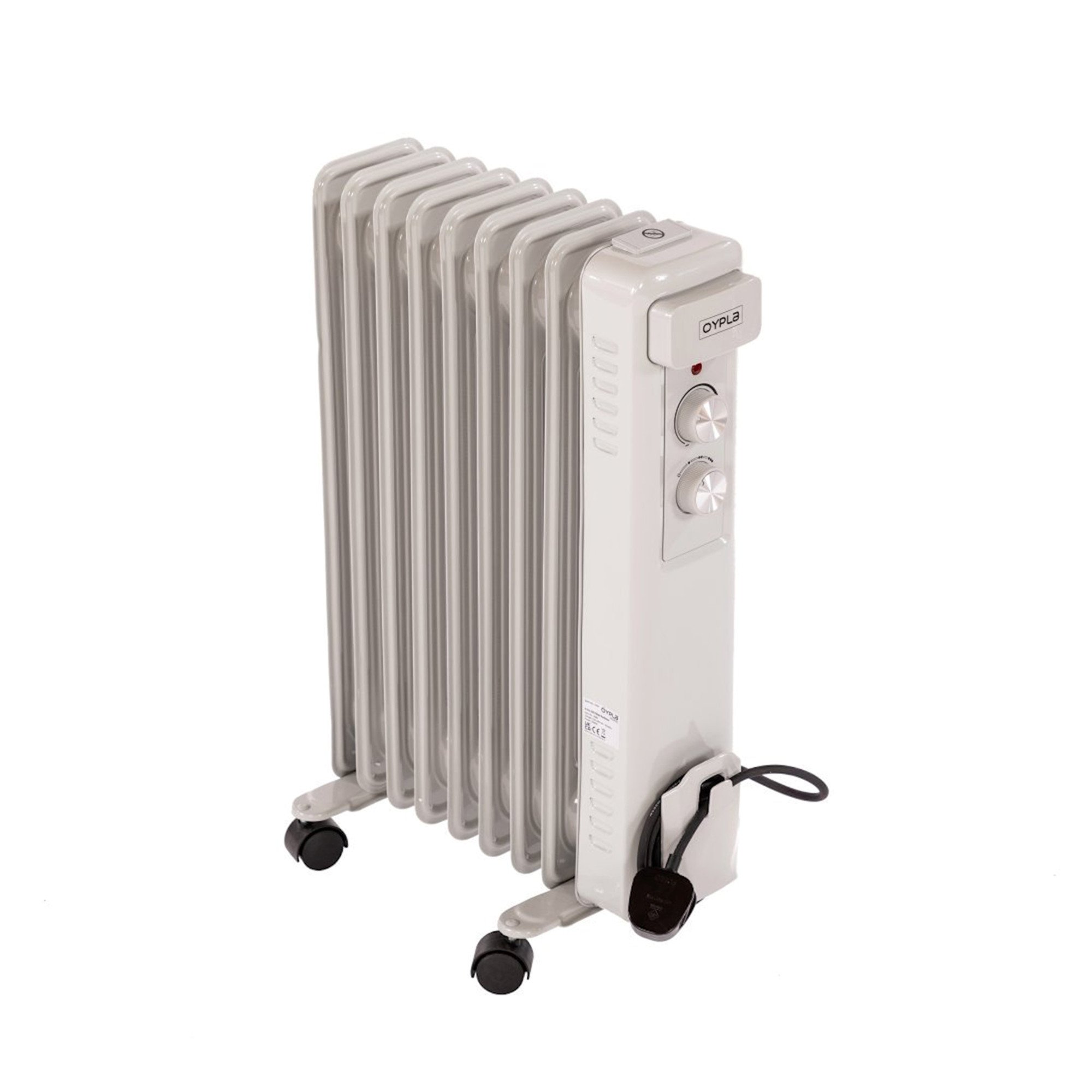 2000W 9 Fin Portable Oil Filled Radiator Electric Heater