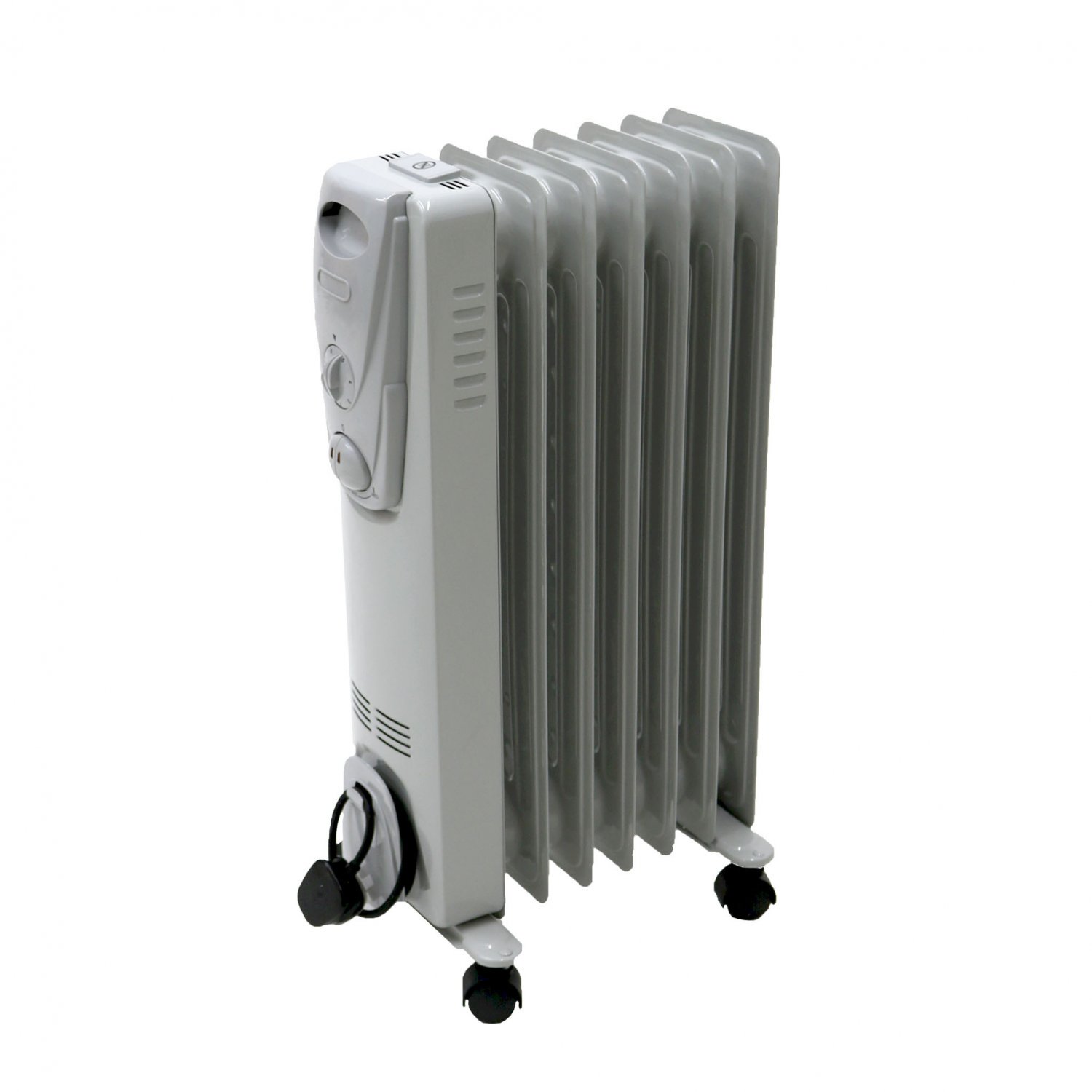 1500W 7 Fin Portable Oil Filled Radiator Electric Heater