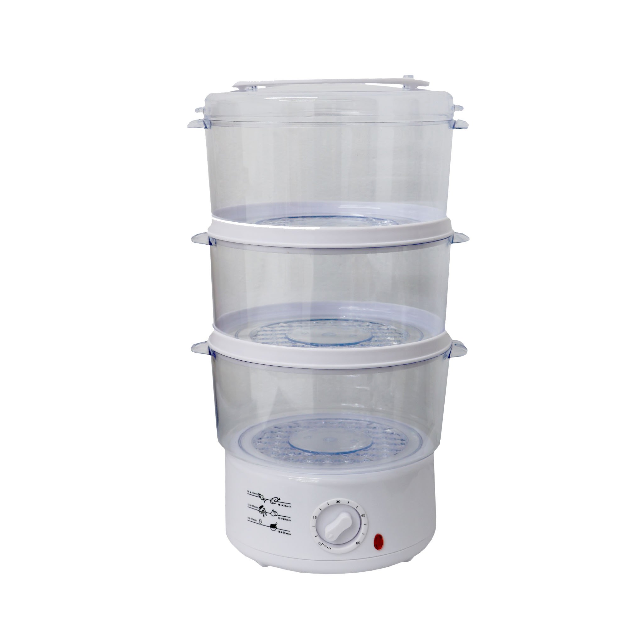 3 Layer 7.5L Compact Electric Food Steamer Steam Cooker