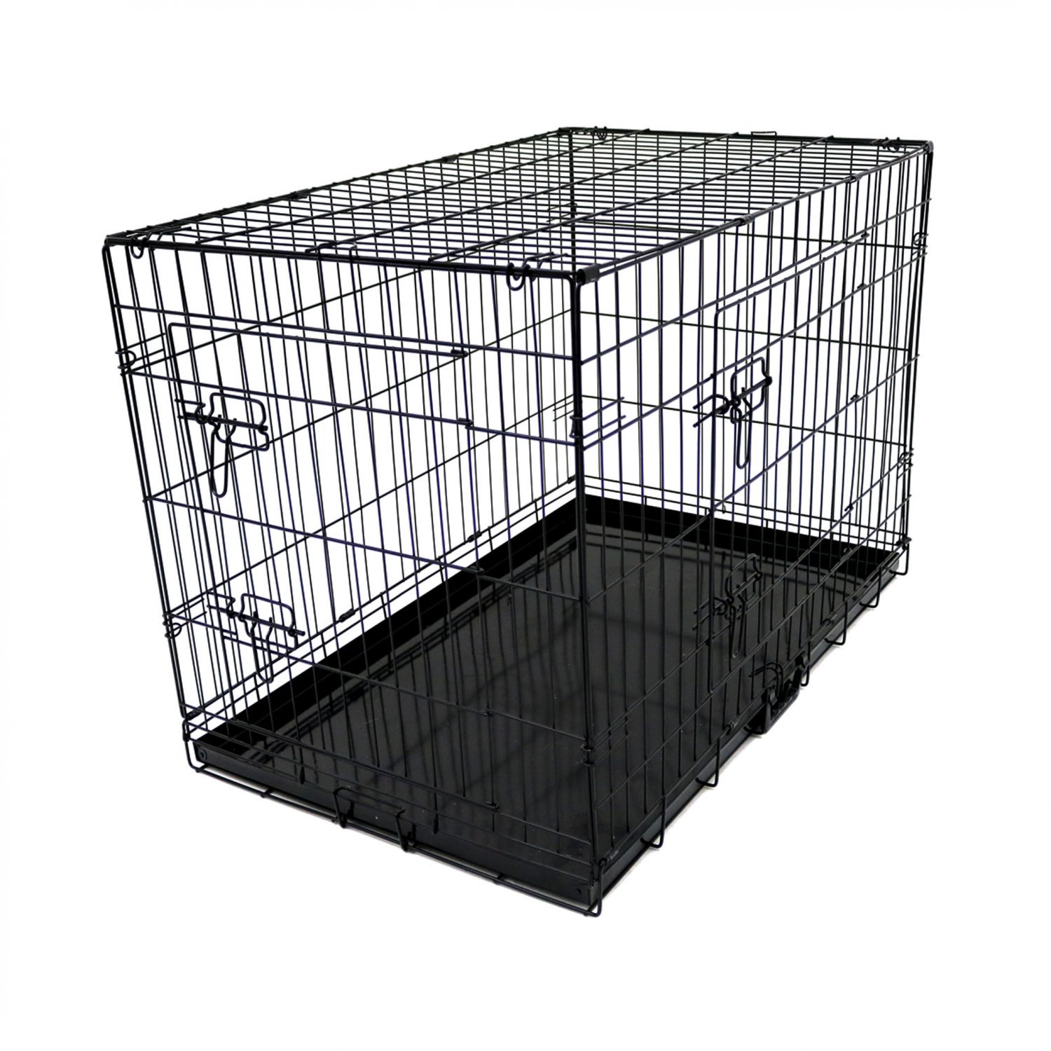 36\" Folding Metal Dog Cage Puppy Transport Crate Pet Carrier