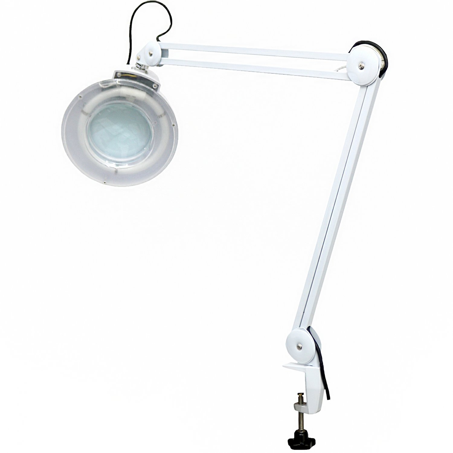 Desk Clamp Magnifier Magnifying Lamp with 5x Magnification