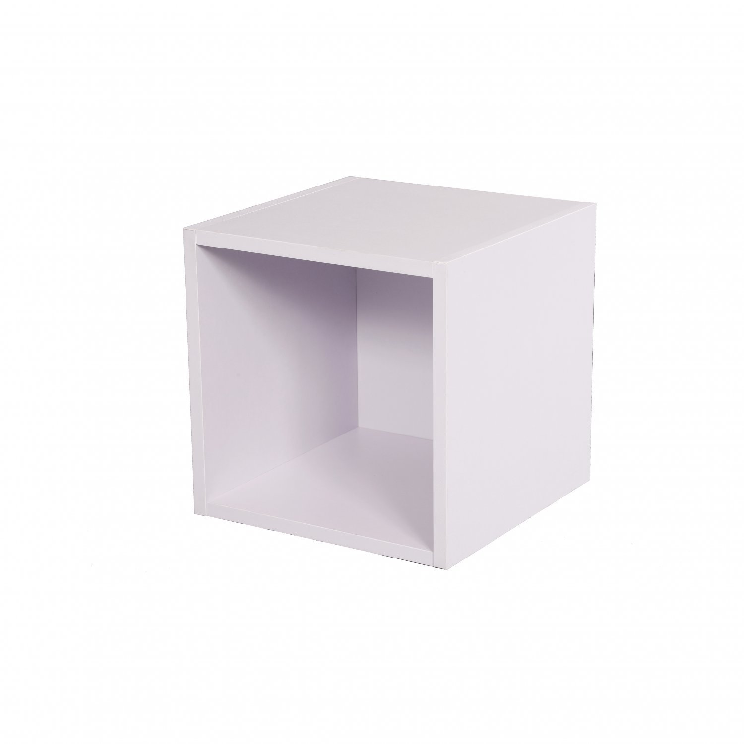 1 Tier White Storage Cube Wooden Shelf Bookcase Shelving Storage