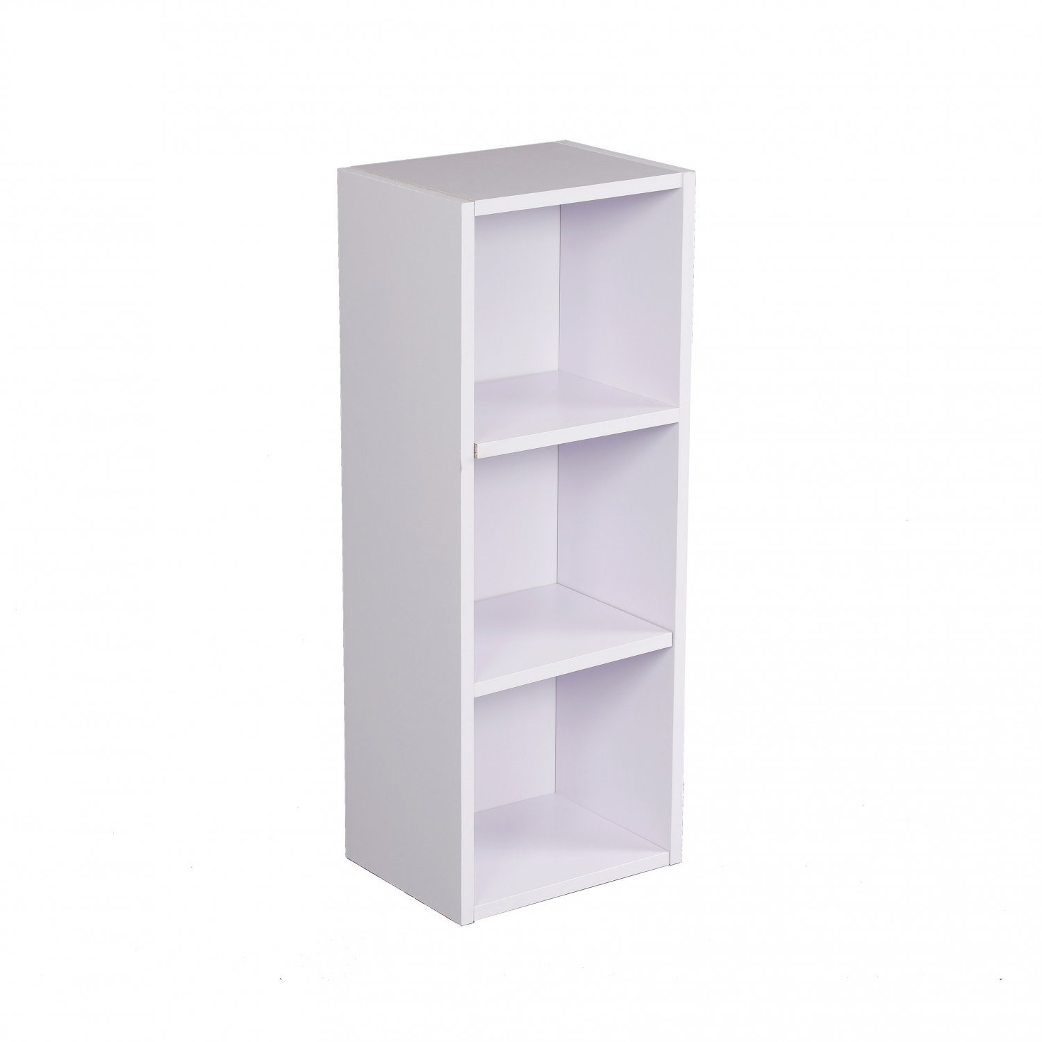 3 Tier Wooden Shelf White Bookcase Shelving Storage Display Rack