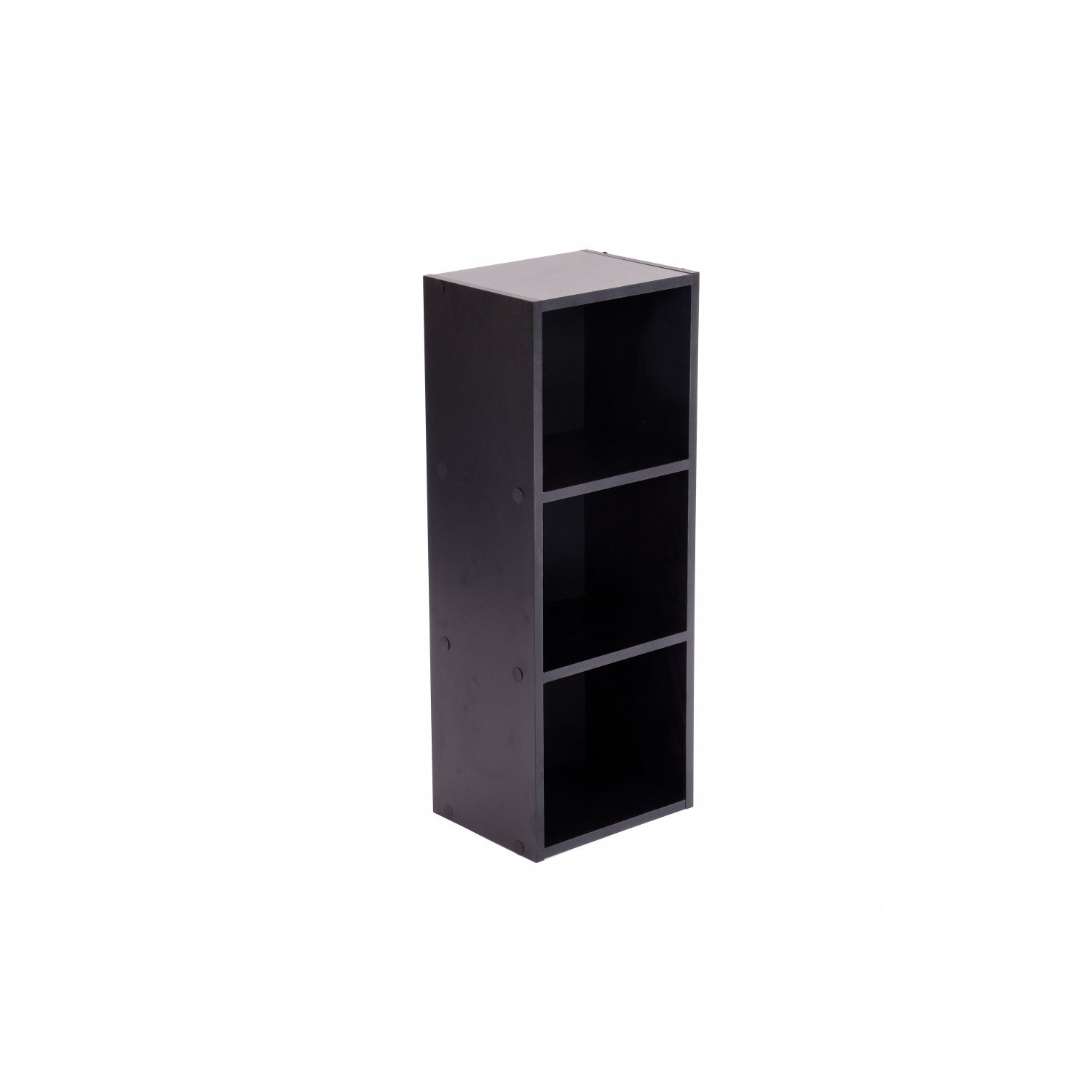 3 Tier Wooden Shelf Black Bookcase Shelving Storage Display Rack