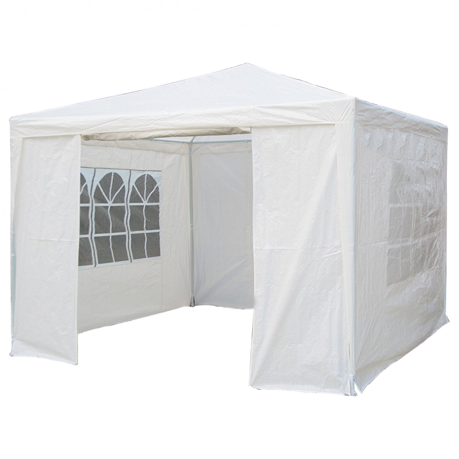 3m x 3m White Waterproof Garden Gazebo Marquee Awning Tent