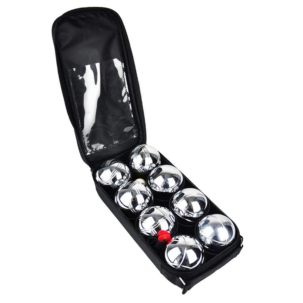 8pc French Boules Petanque Balls Garden Game Set with Carry Case
