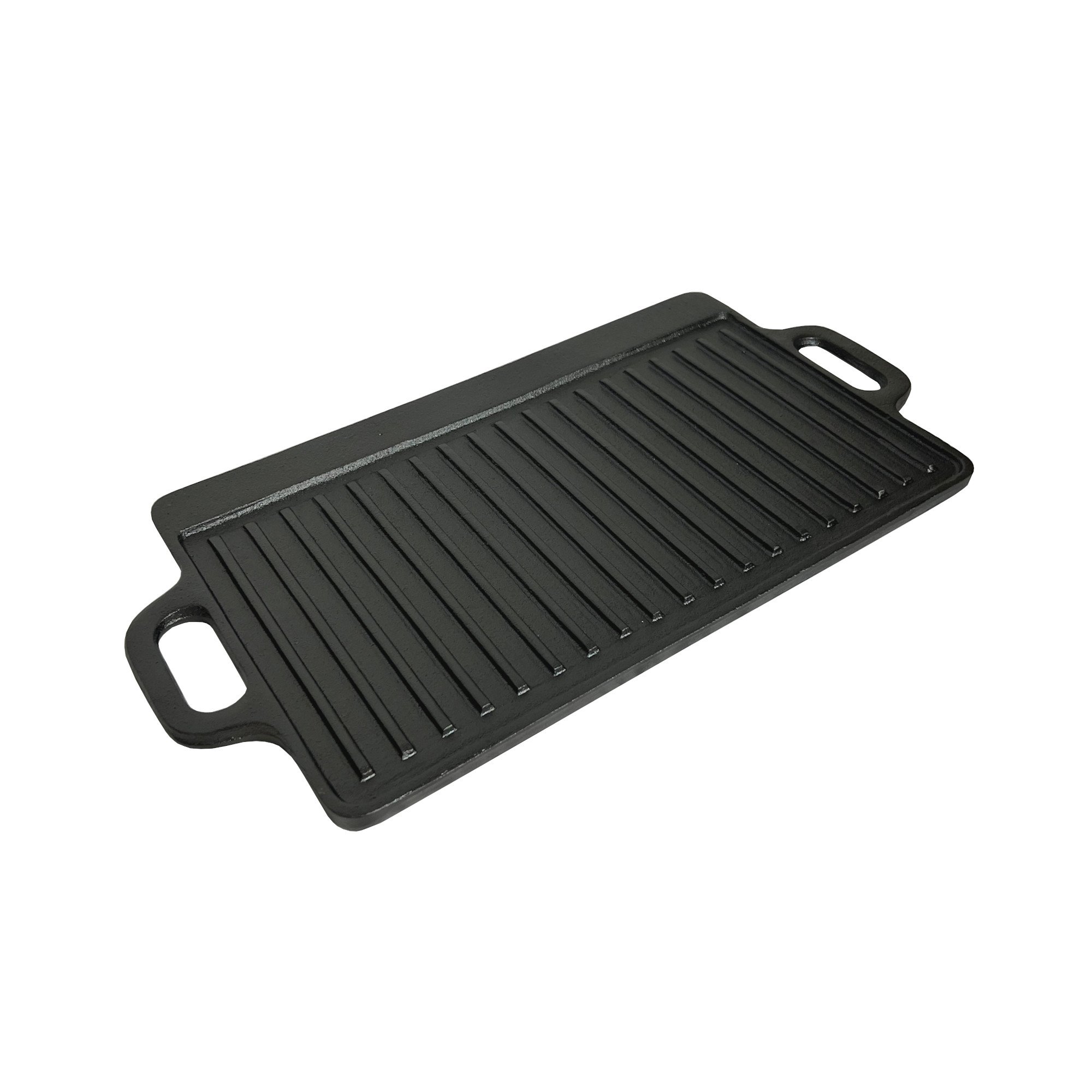 Cast Iron Non Stick Reversible Griddle Pan BBQ Grill Plate - Click Image to Close