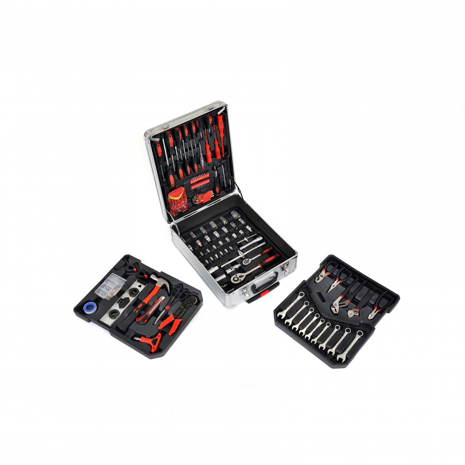 718pc Tool Screwdriver Bit Spanner Socket Set Kit with Case
