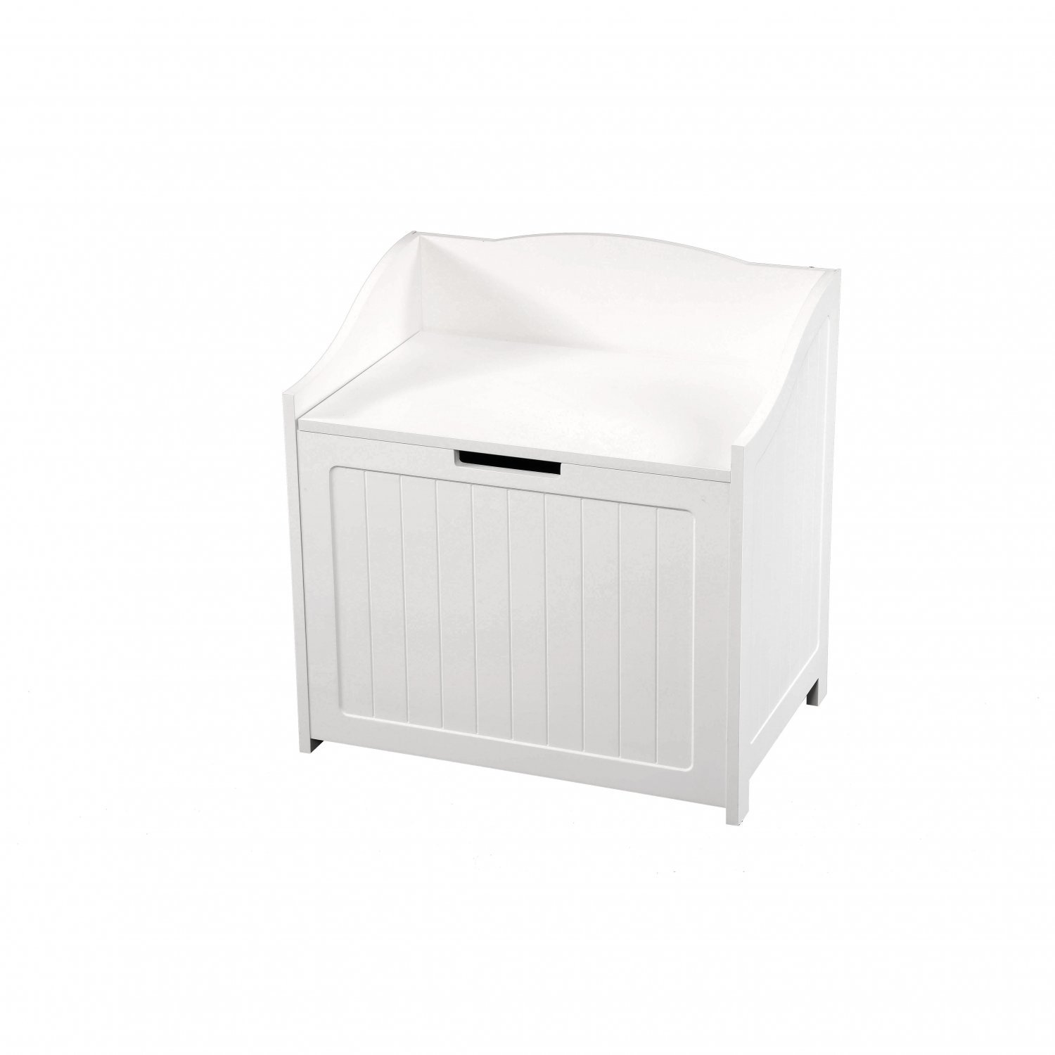White Storage Toy Box Laundry Basket Organiser Chest with Easy Open Lid