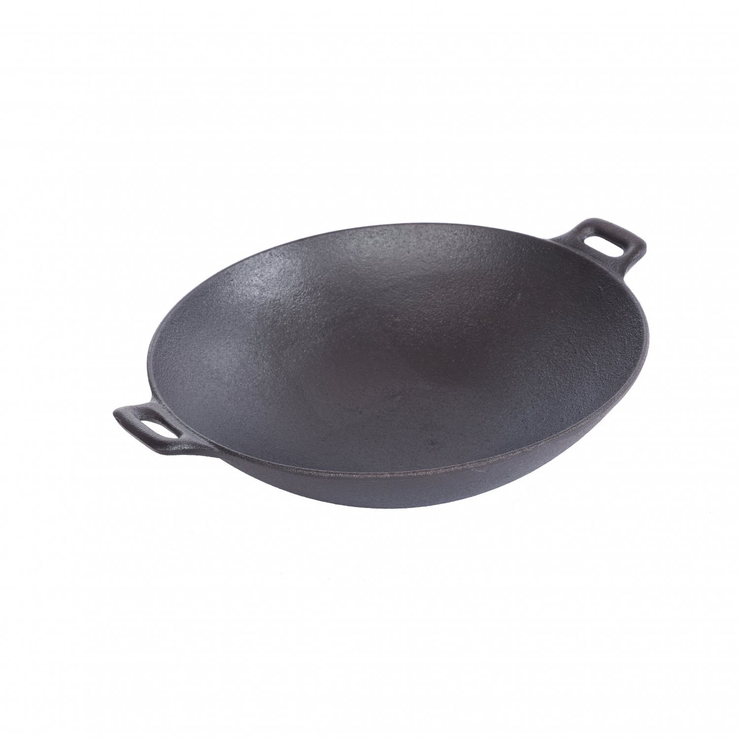 30cm Cast Iron Non Stick Wok Skillet Frying Cooking Pan