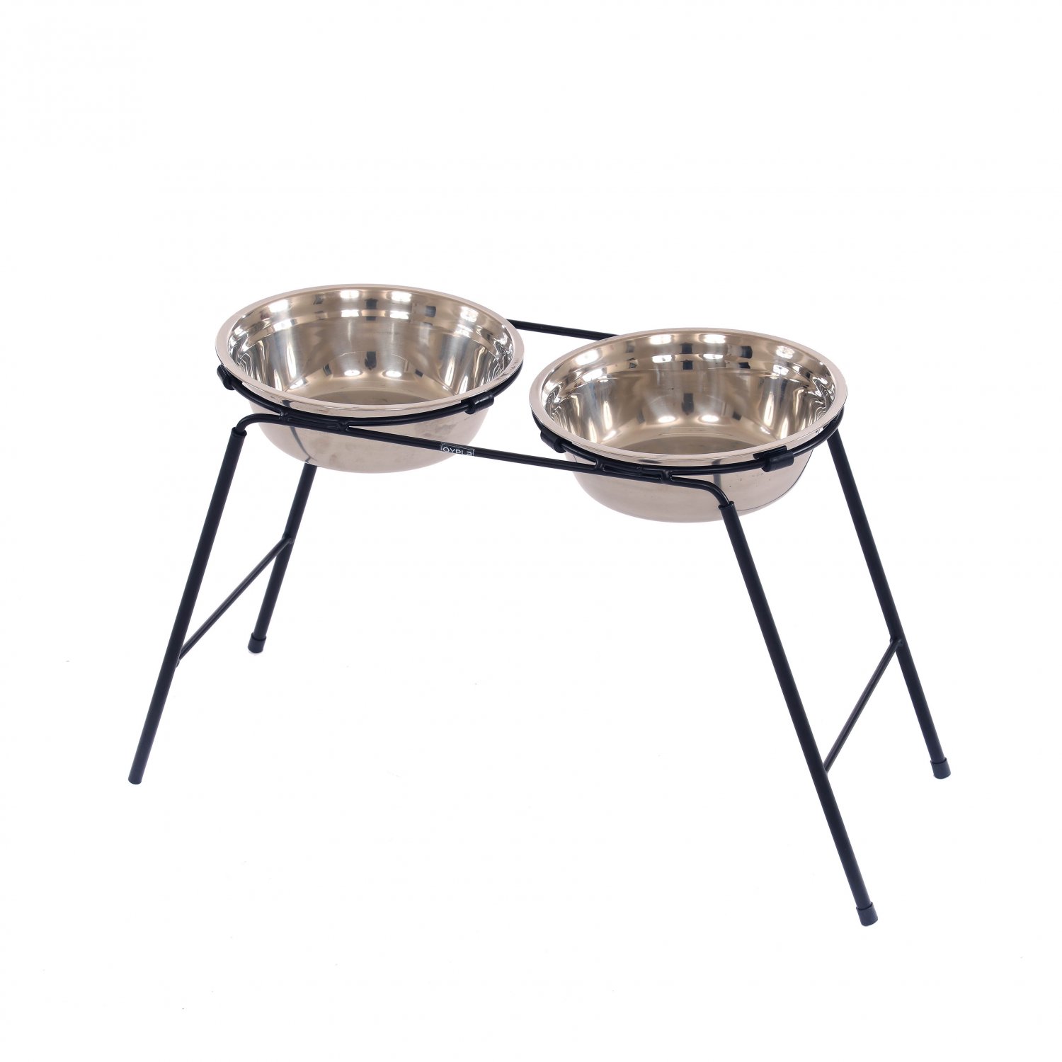 Double Dog Pet Raised Elevated Feeder Stand with 1600ml Bowls