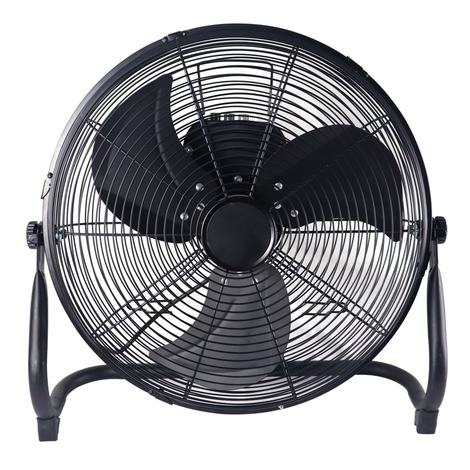 14\" Inch Black 3 Speed Floor Standing Gym Fan Hydroponic - Click Image to Close