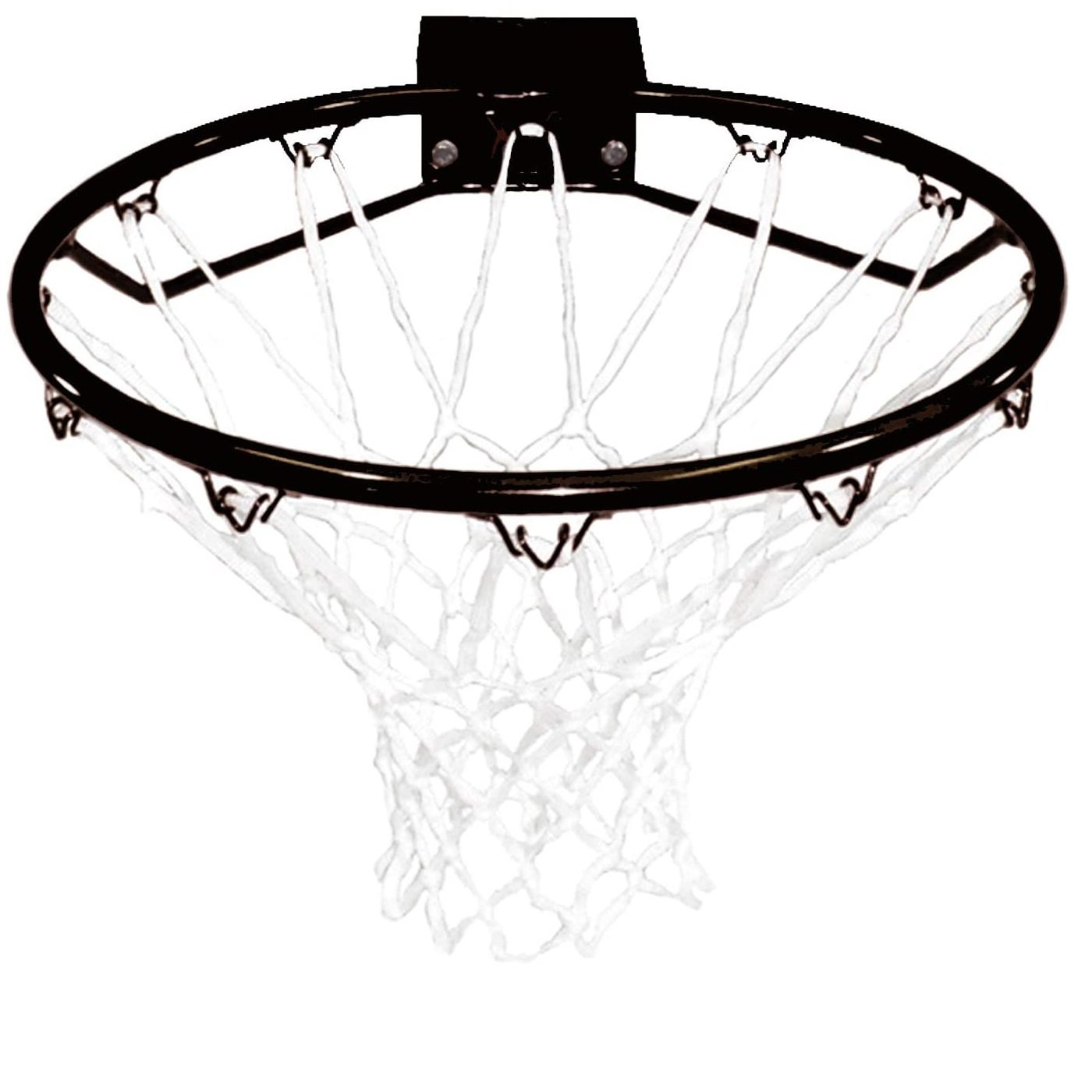 Heavy Duty Wall Mounted Full Size Black Basketball Hoop Rim and
