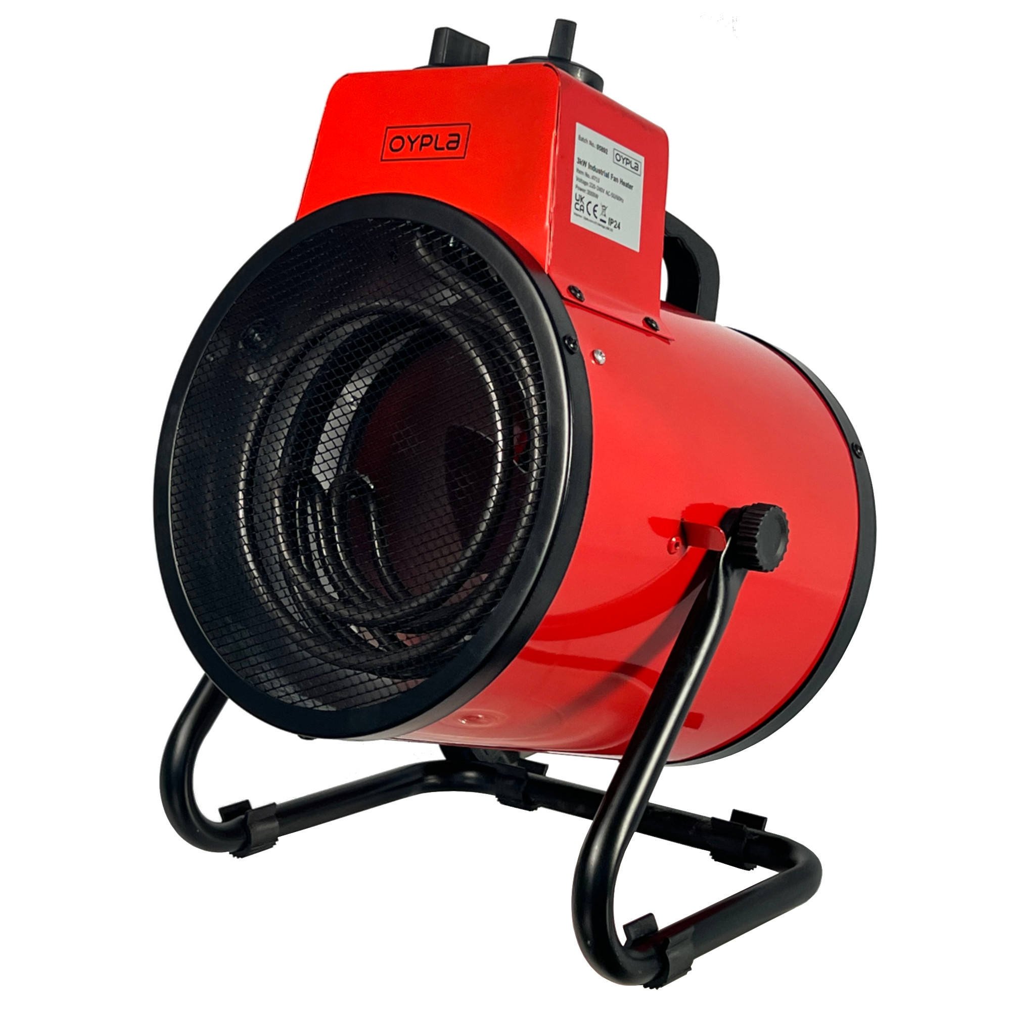 3kW Tilting Electric Industrial Workshop Garage Space Fan Heater - Click Image to Close